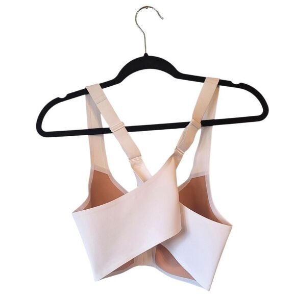 Knix Women's White Zip Front Sports Bra Size 5 - Picture 2 of 5